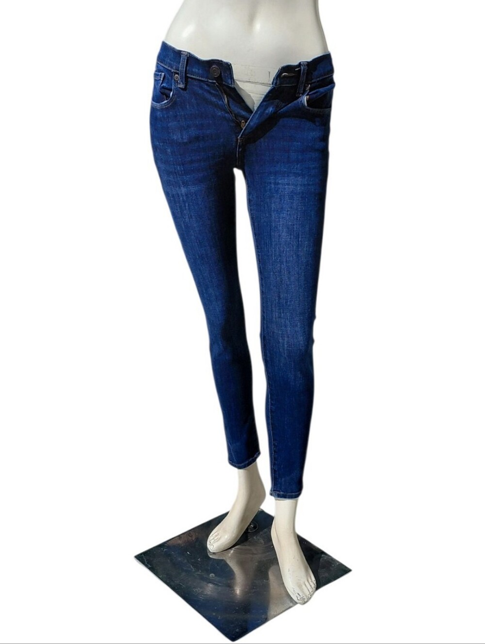 91826CC Women's Banana Republic Skinny Jeans Size 25, 26" Inseam 7 1/2" Rise